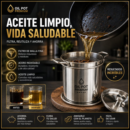 OIL POT PREMIUM : EL FILTRO DE ACEITE QUE TODA COCINA NECESITA